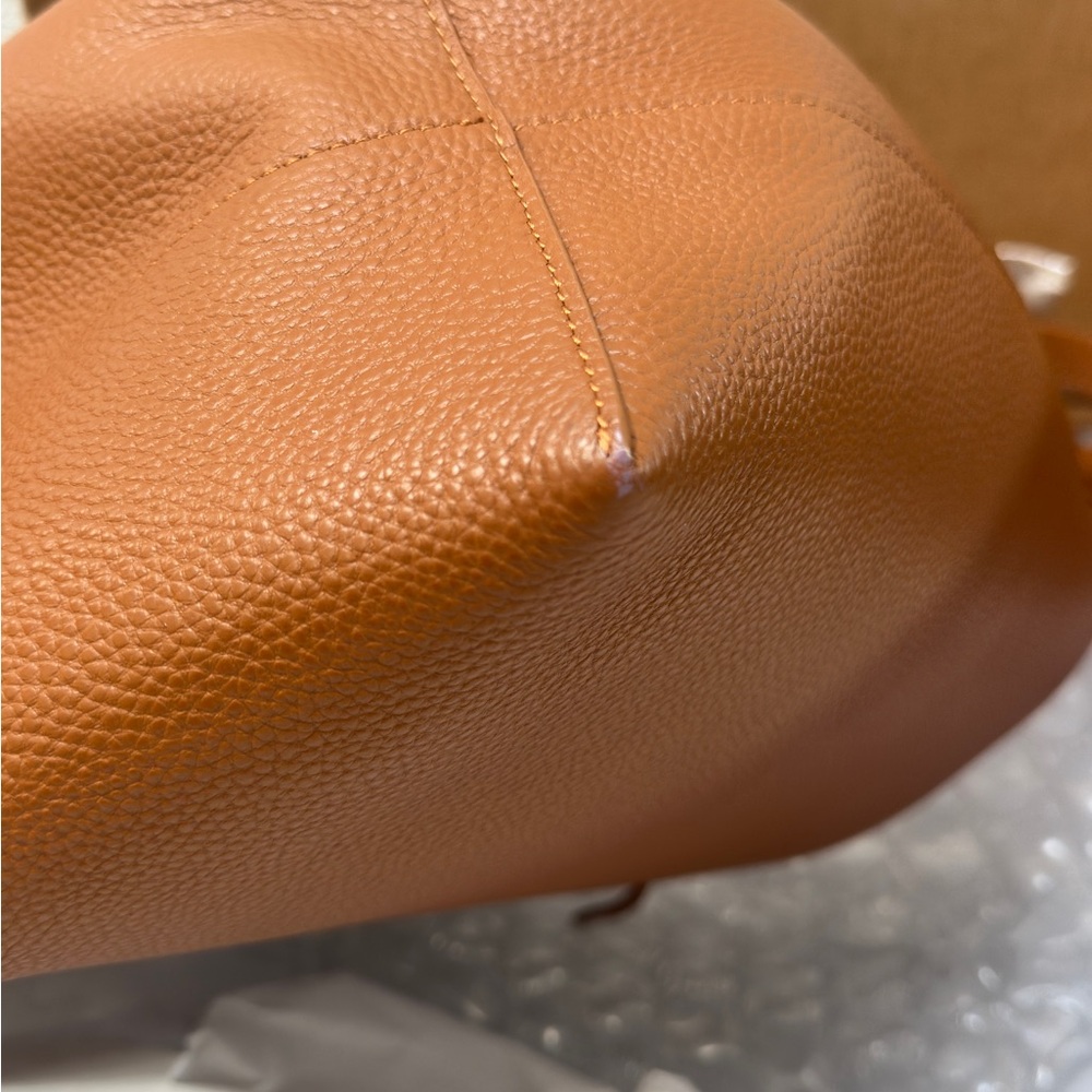 The Row Brown Leather Shoulder Bag - Picture 4 of 15